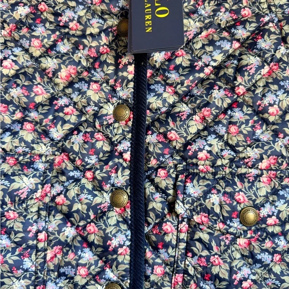 Ralph Lauren Kids Floral Hooded Barn Jacket